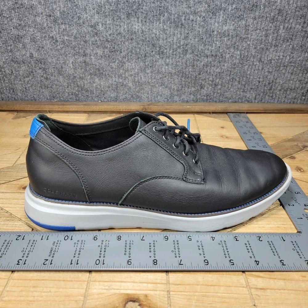Cole Haan Grand Atlantic Oxfords Mens Size 12 M Black Blue Aglet C33742